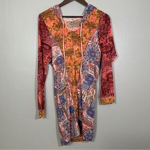 NEW Maaji Pink and Orange Patterned Swim Cover‎ Up